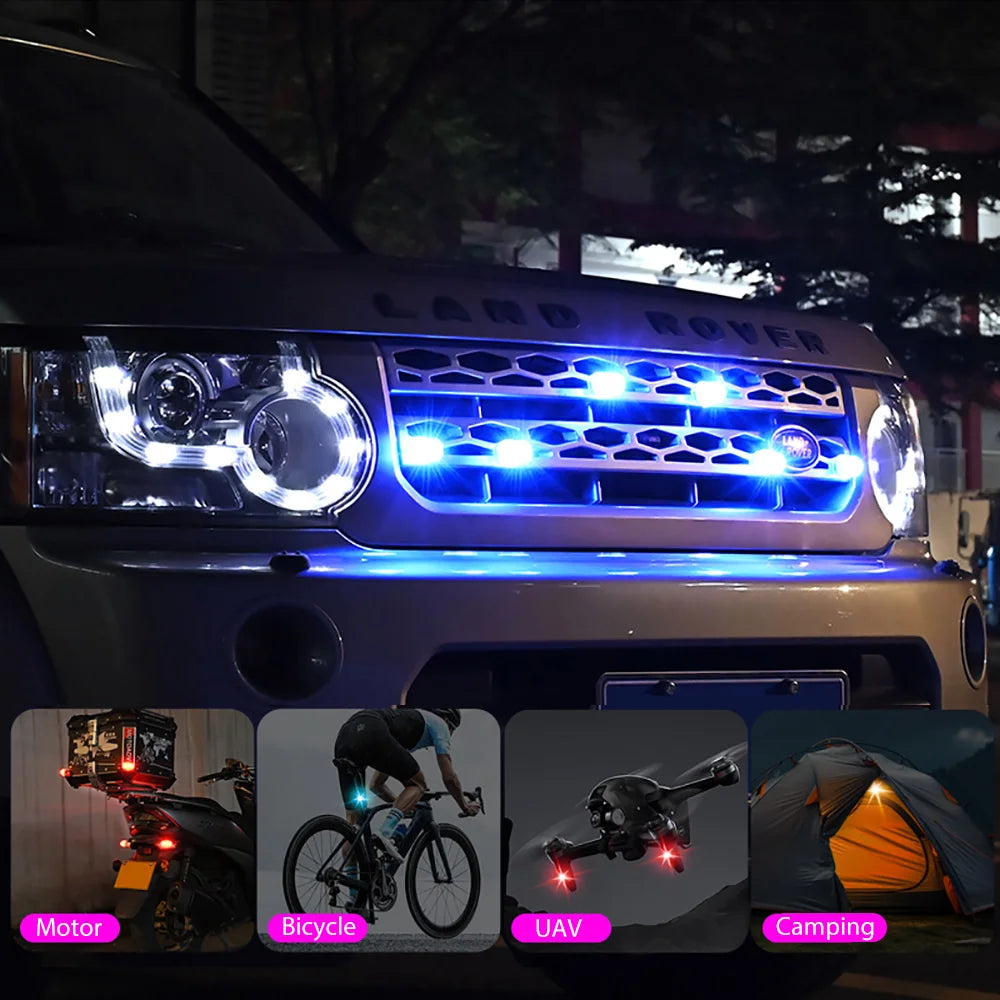 FlashWave – 4‑Piece Wireless LED Strobe Light Set