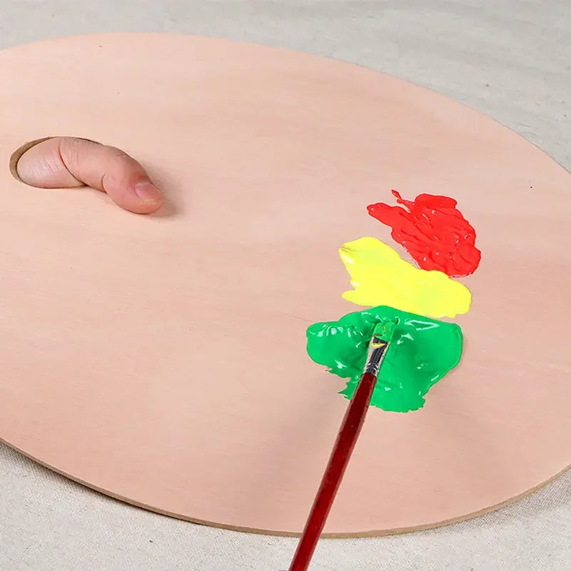 Palettra – 3PC Wooden Watercolor and Acrylic Palette Set