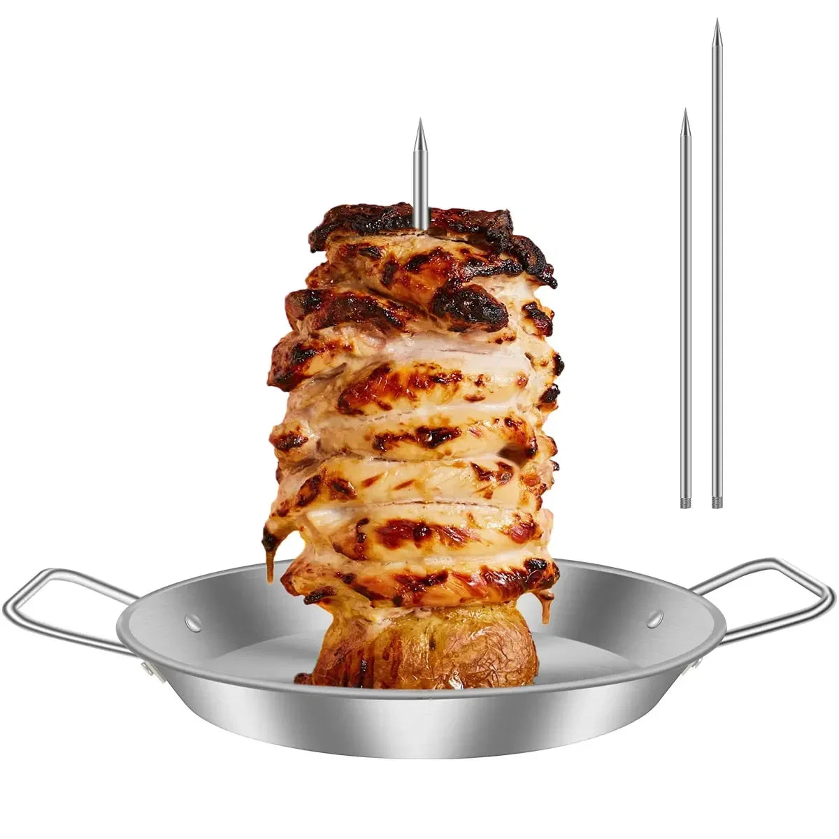 SpikeGrill – Vertical Stainless Steel Meat Skewer Rack