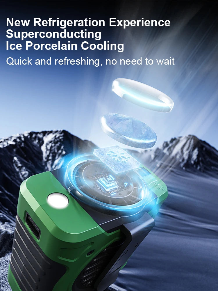 CoolBreeze – 8000mAh Waist Clip & Neck Fan