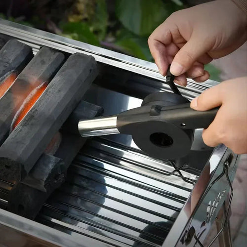 GrillBreeze – Portable Hand Crank BBQ Air Blower