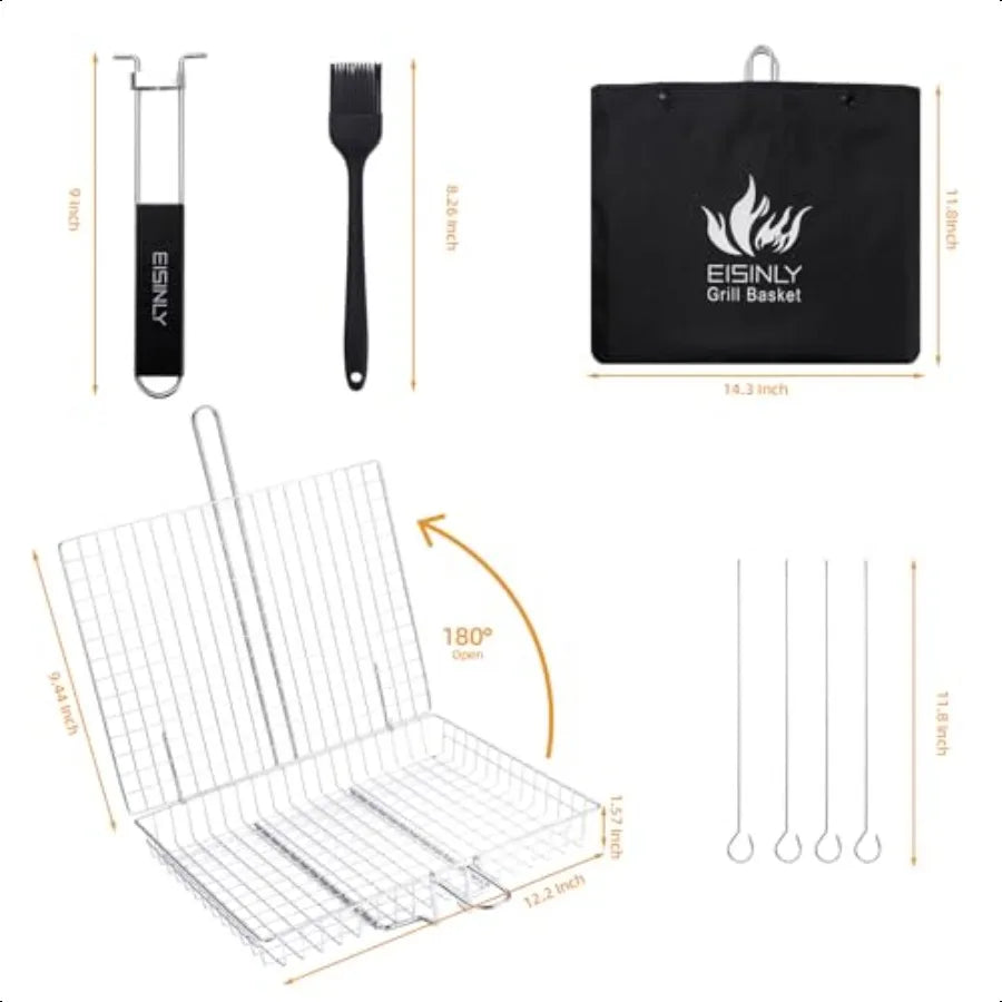 GrillMate - Portable Grilling Basket