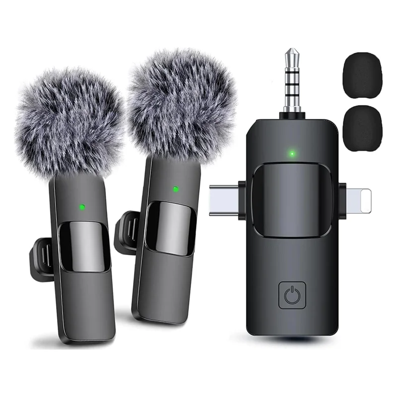 SoundMate – 3-in-1 Wireless Lavalier Microphone with Noise Reduction