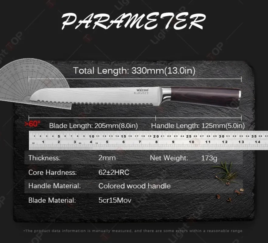SlicePro – 8-Inch Serrated Bread & Chef Knife