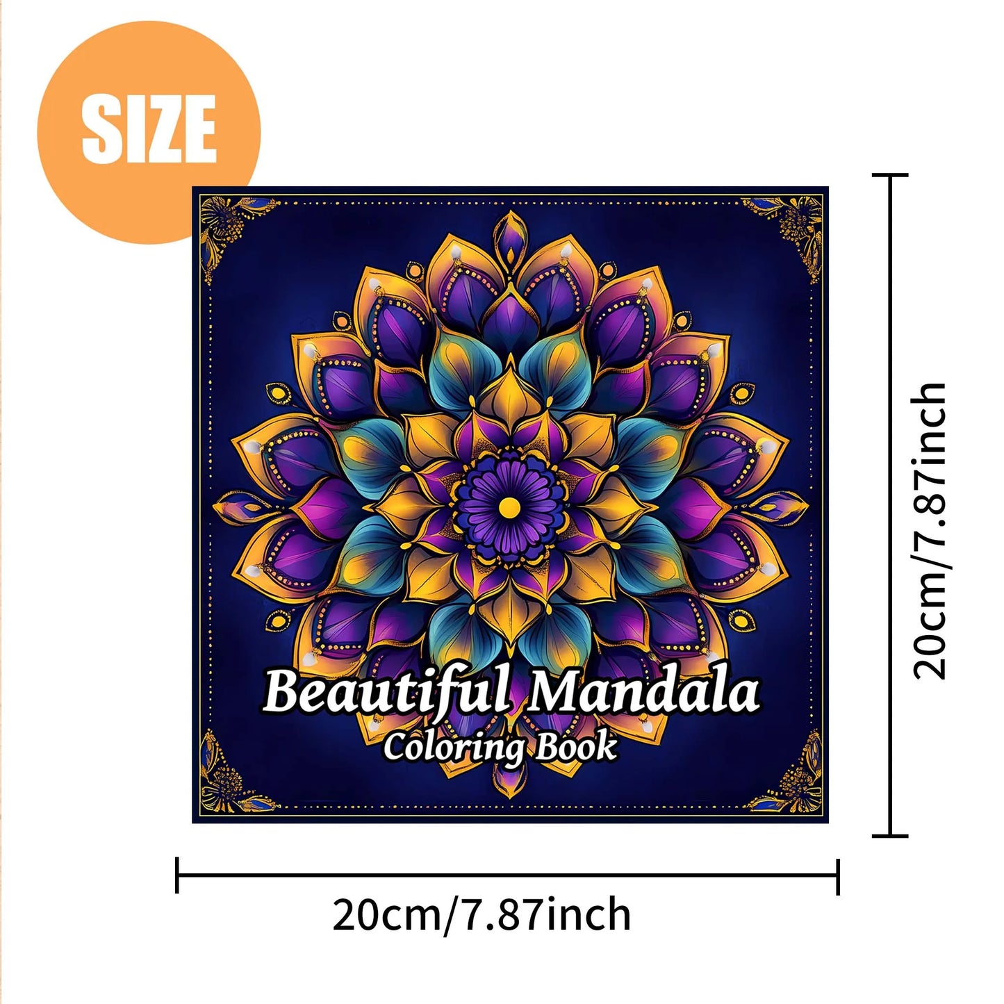 ZenDoodle – 24-Page Mandala Coloring Book for Adults & Teens