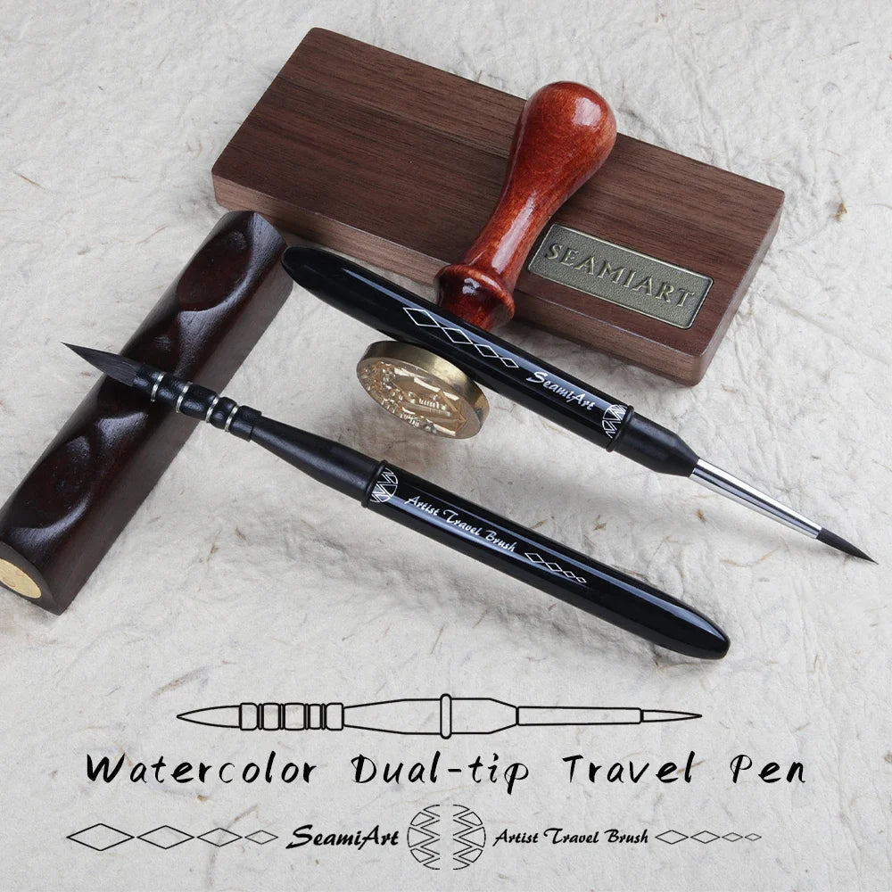 DualBrush – Dual-Tip Travel Watercolor Brush Pen