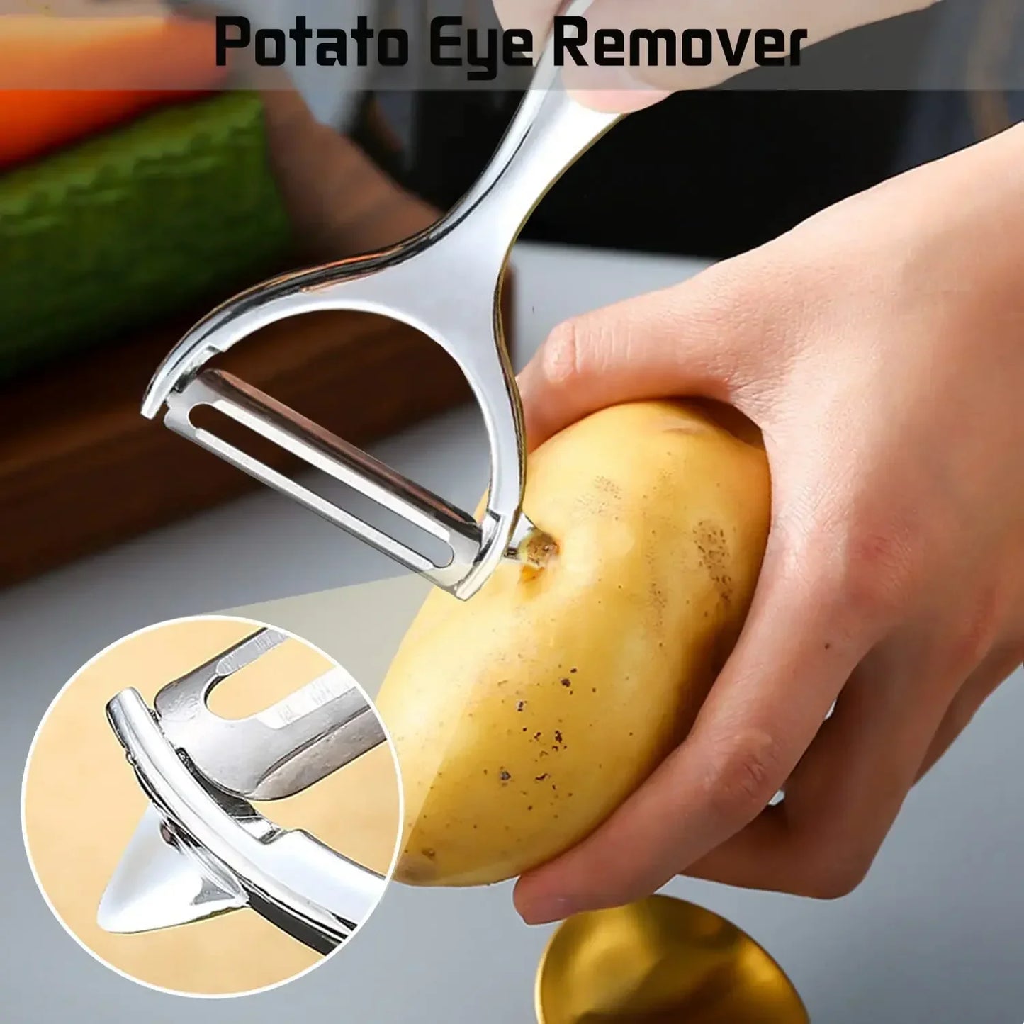 PeelMaster – Stainless Steel Multifunction Vegetable Peeler