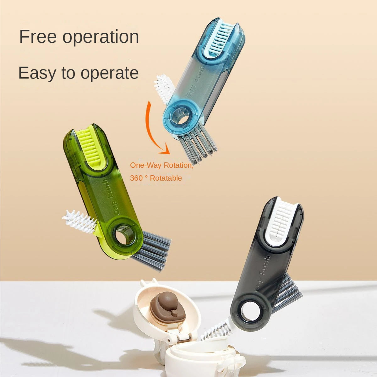 CleanEase – U-Shaped Multifunctional Cleaning Brush