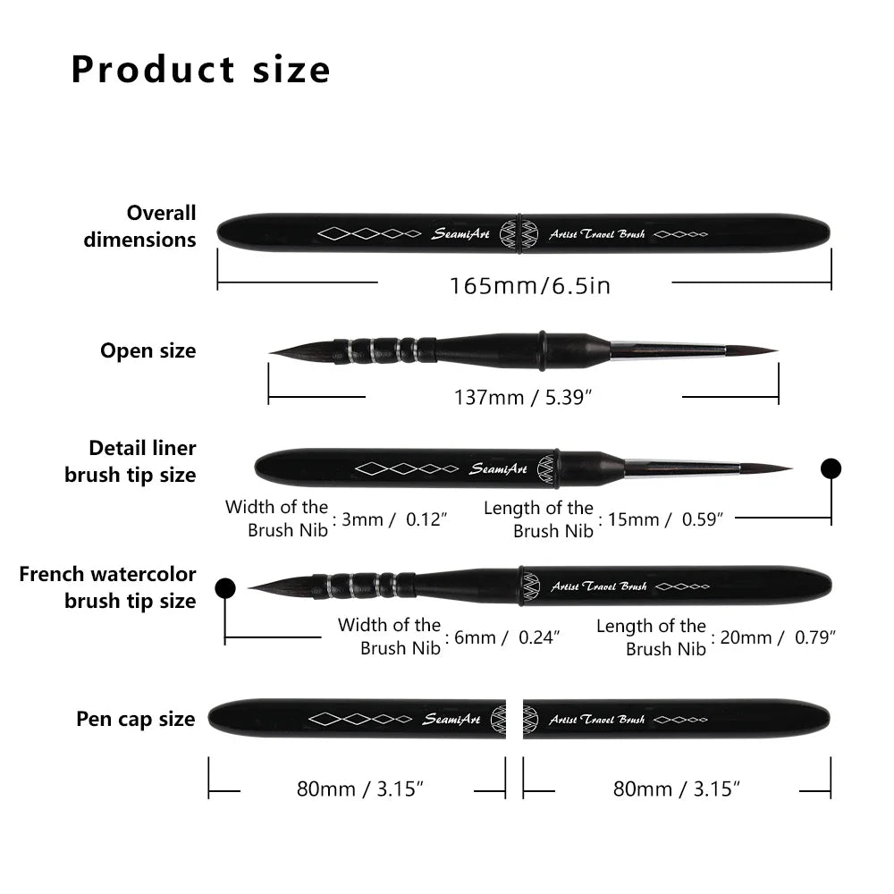 DualBrush – Dual-Tip Travel Watercolor Brush Pen