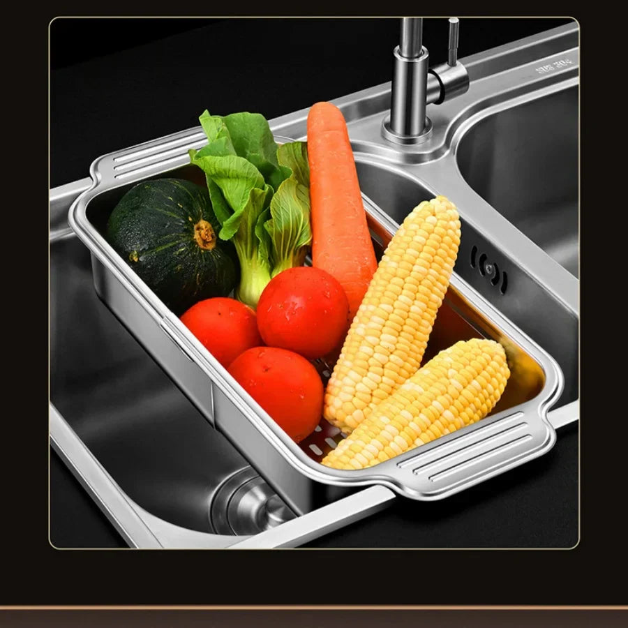 Extendra – Stainless Steel Telescopic Sink Filter Basket
