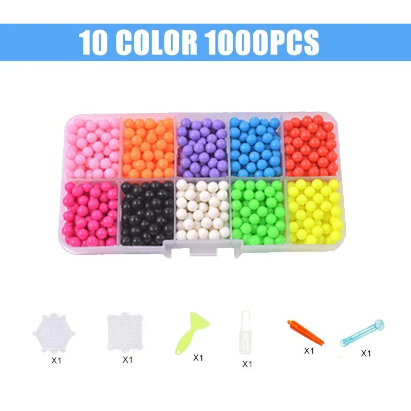 Aquabea – 1000 Pcs DIY Water Spray Magic Beads Set