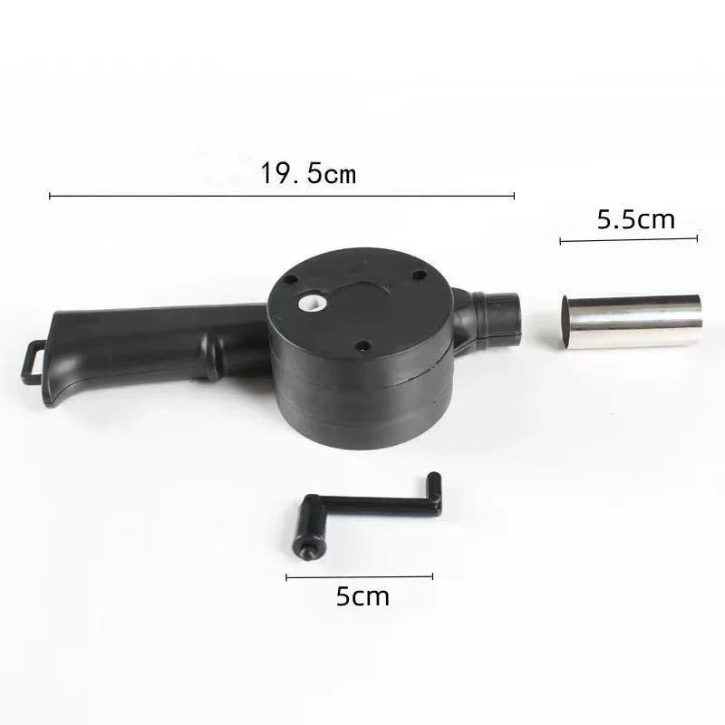 GrillBreeze – Portable Hand Crank BBQ Air Blower