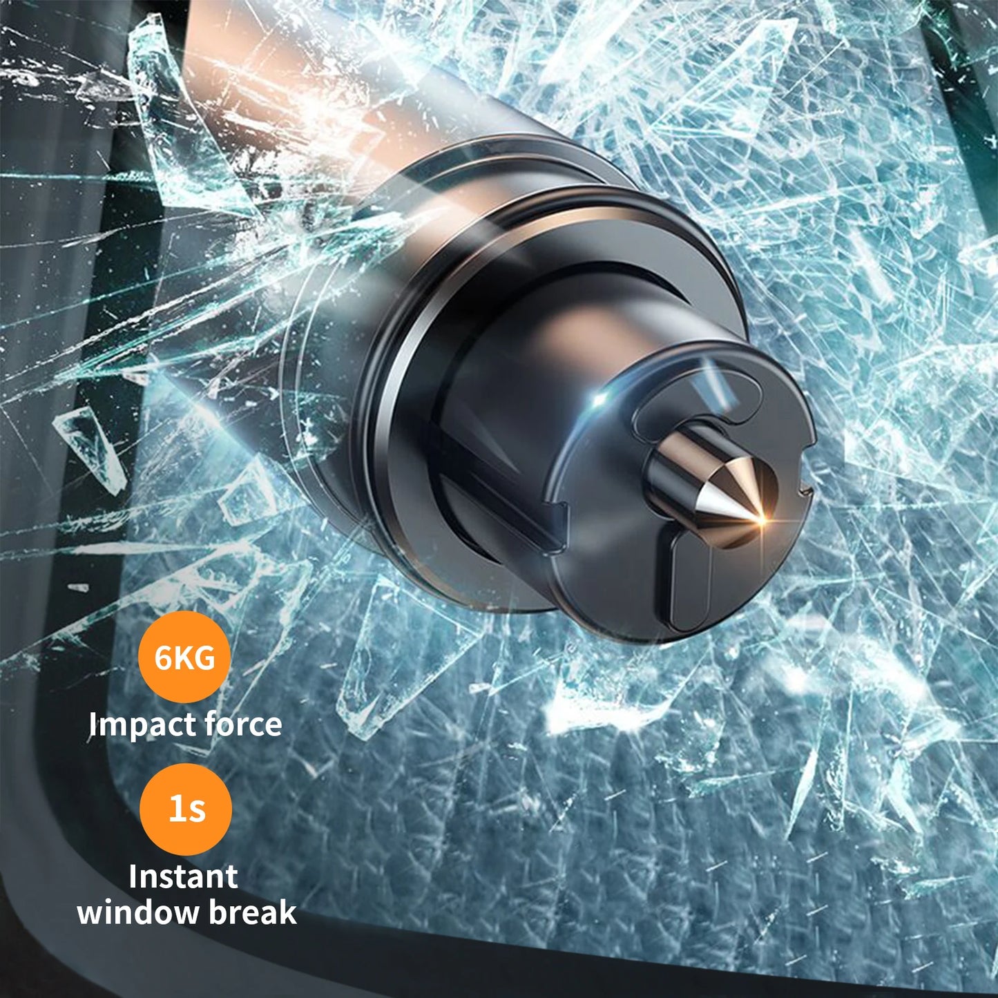 SafeBreak – Aluminum Car Emergency Safety Hammer