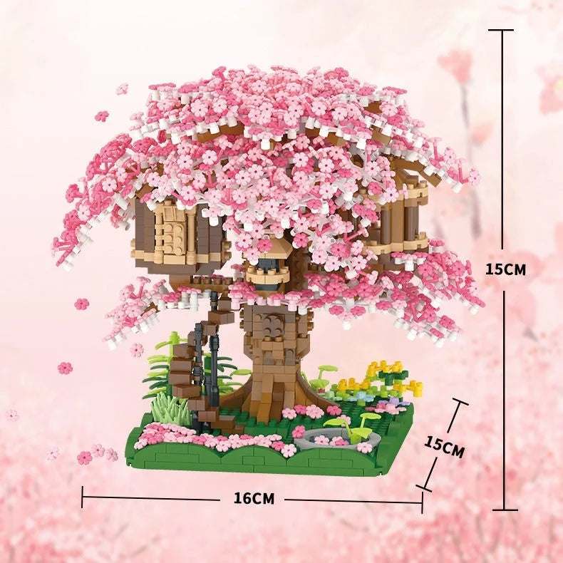 Bloomora – Mini Sakura Tree Light-Up Building Set