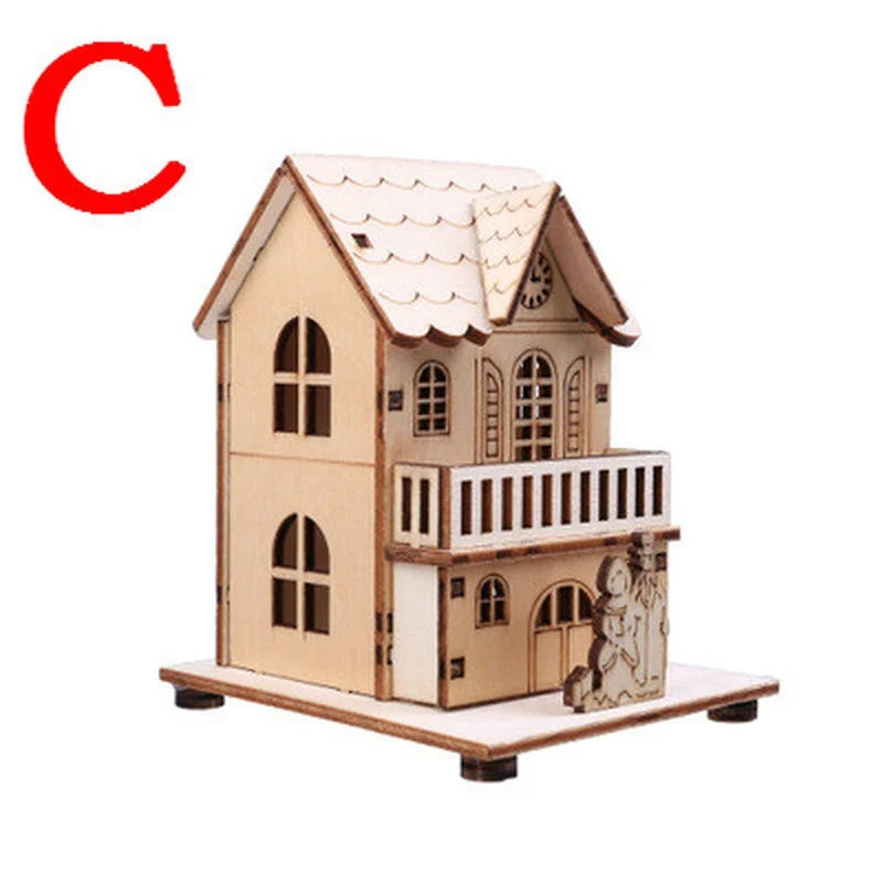 Lumihome – LED Wooden House Christmas Decorations