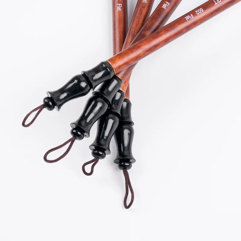 AquaMajestic – Brown Goat Hair Flat Watercolor Brush