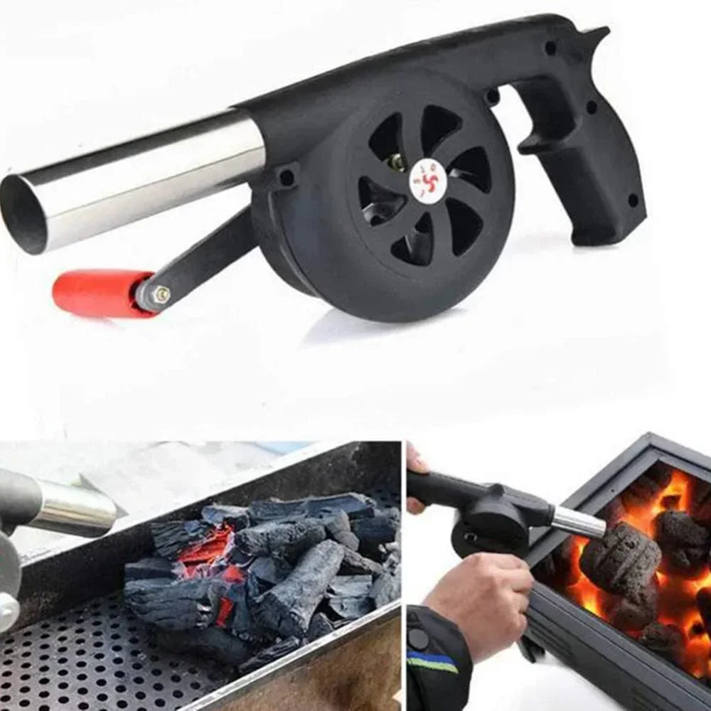 GrillBreeze – Portable Hand Crank BBQ Air Blower