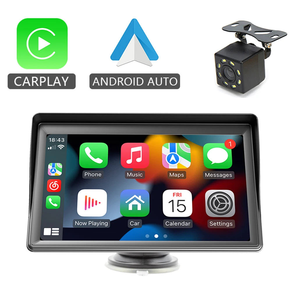 RoadView – 7-Inch Wireless CarPlay & Android Auto Player