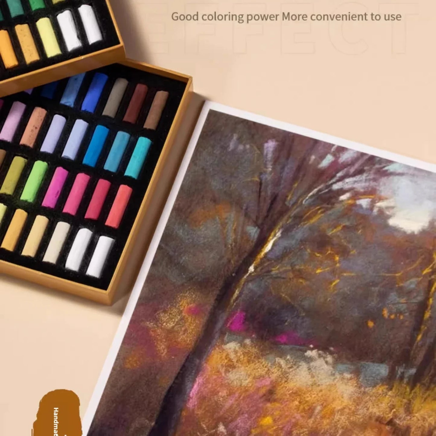 Chromarast – 48 Colors Soft Pastel Crayon Set