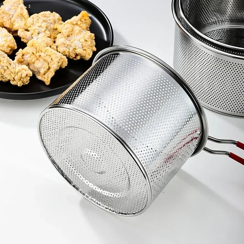 FryFlow – 304 Stainless Steel Mesh Fry Basket