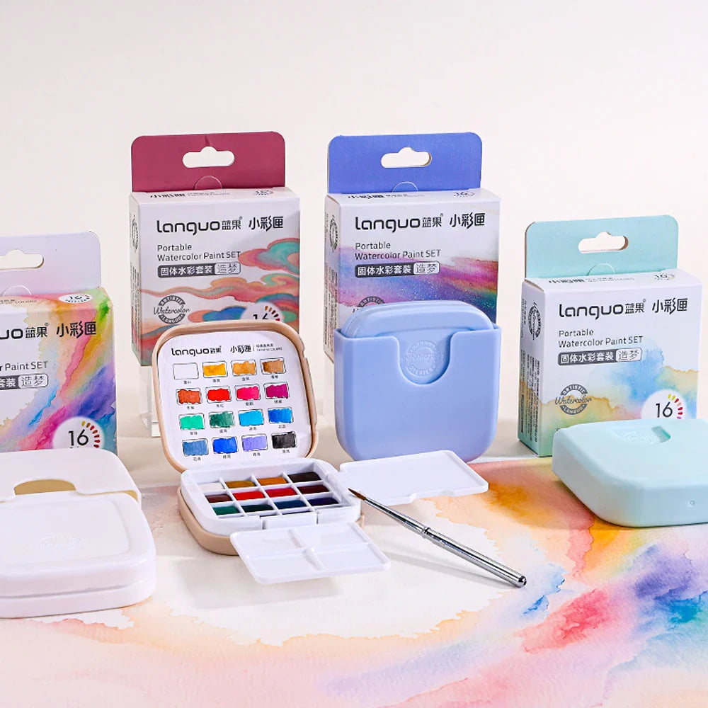 Colorivy – 16-Color Mini Watercolor Travel Set