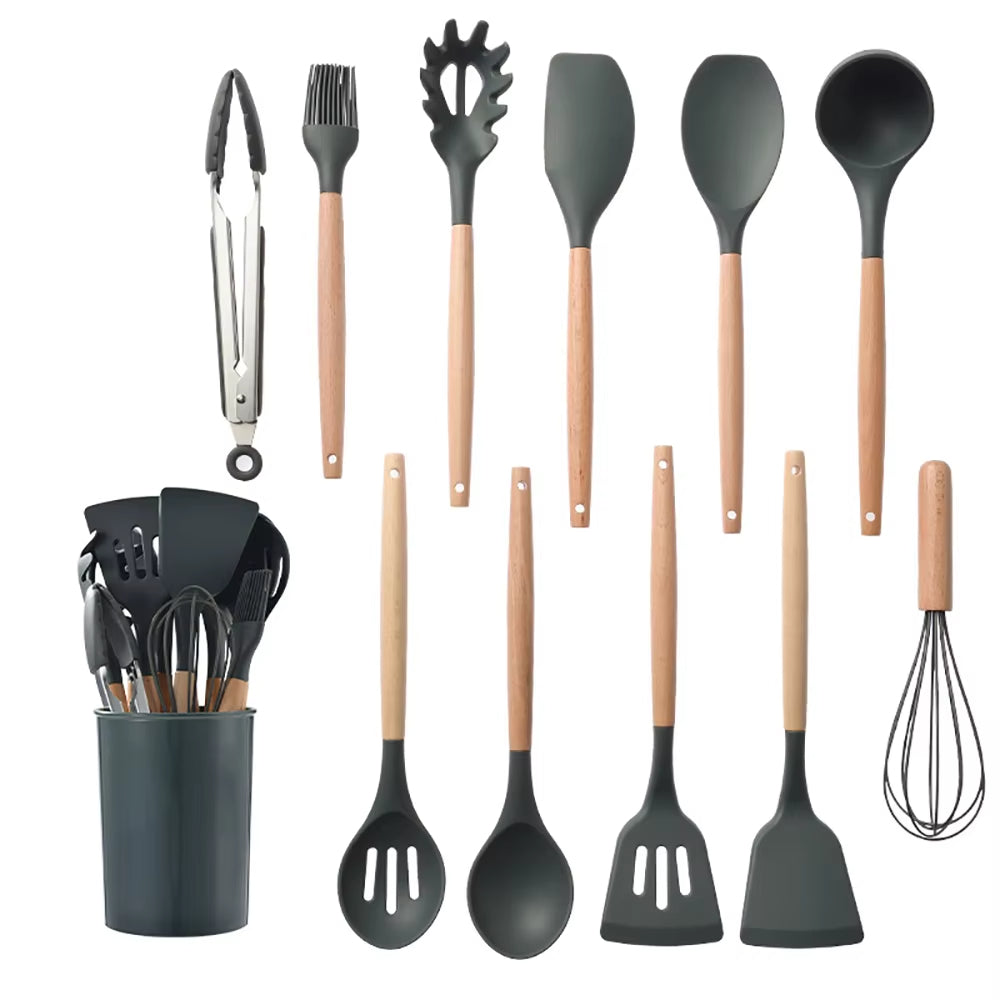 KitchenGlow – Silicone Cooking Utensil Set