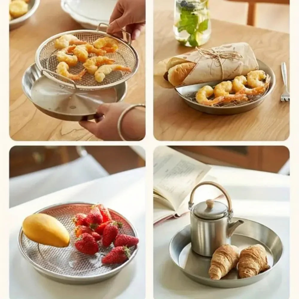 Drainora – Stainless Steel Circular Food Filter Basket