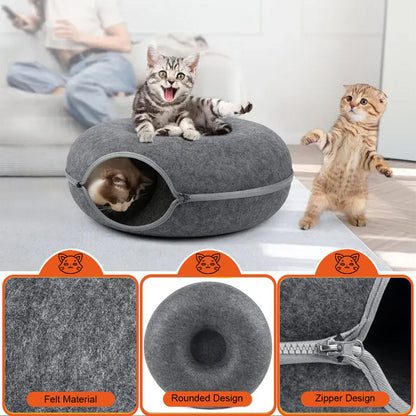 Puffmallow - Cat Donut Bed & Tunnel