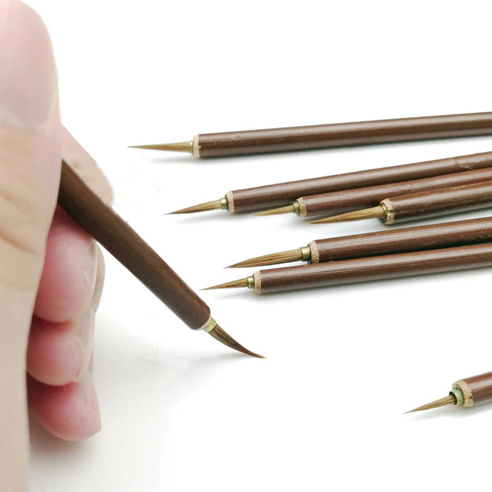 LineMaster – 3 Piece Metal Weasel Hair Brush Set