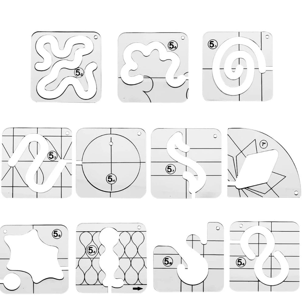 QuiltEasy – Motion Quilting Template Set