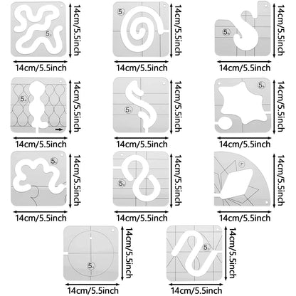 QuiltEasy – Motion Quilting Template Set
