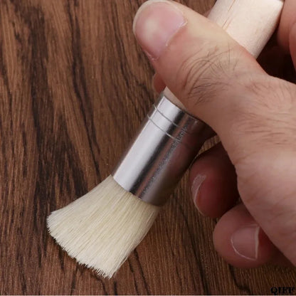 BrushFormal – 3-Piece Wooden Stencil &amp; Bristle Brush Set