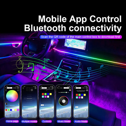 GlowStream – Car Ambient Light Strips with App Control