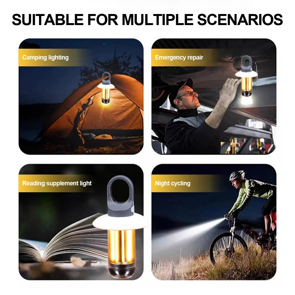 GlowCamp – Rechargeable LED Camping Light
