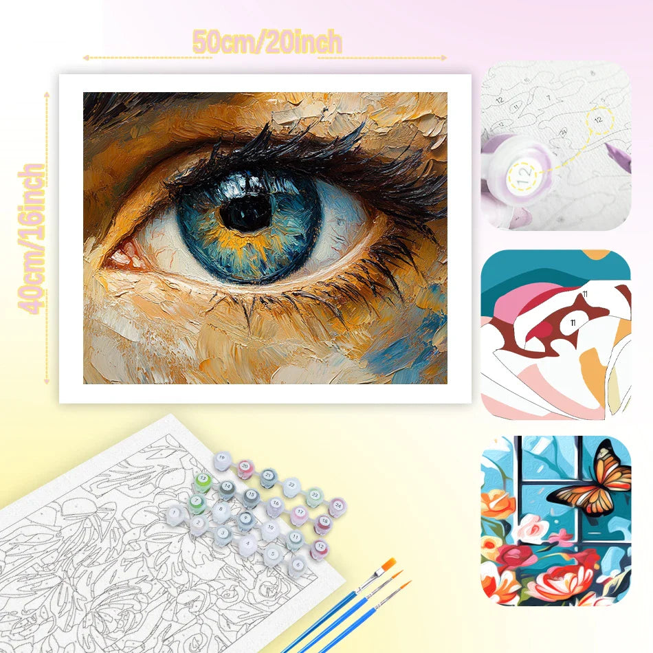 ArtiNova – Big Eye Modern Paint by Number Kit