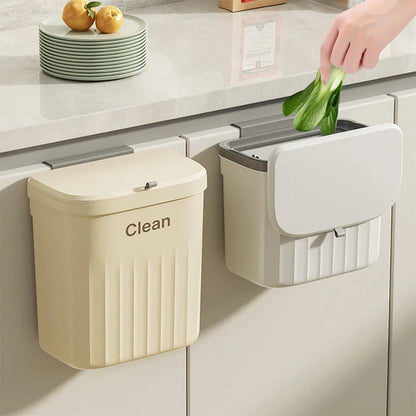 Binvara – Wall-Mounted Kitchen Trash Can with Lid