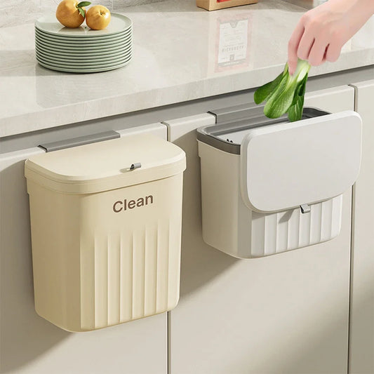 Binvara – Wall-Mounted Kitchen Trash Can with Lid