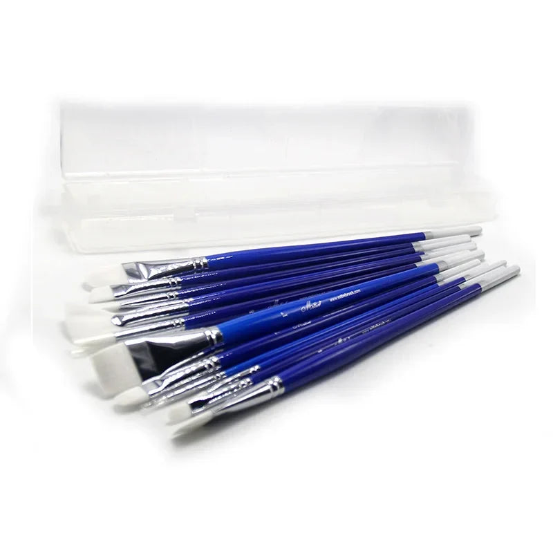 BlueNova – 12 Piece Nylon Paintbrush Set