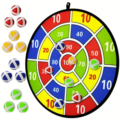 StickShot – 12-Piece Sticky Ball Dart Disc Game Set