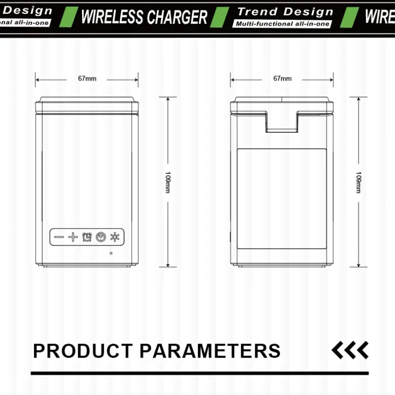 ChargeHub – Wireless Charger with Bluetooth Speaker