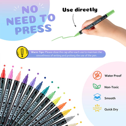 ColorFlex – Dual Tip Acrylic Paint Pens