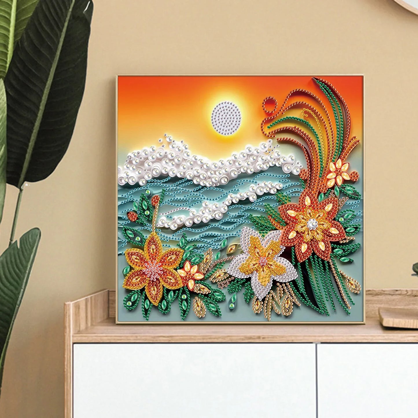 WaveGlimmer – Special Shape Diamond Art Painting Kit