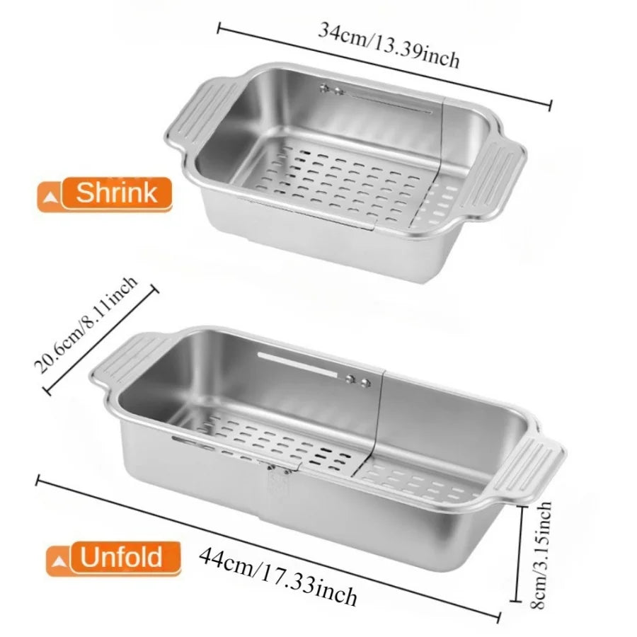 Extendra – Stainless Steel Telescopic Sink Filter Basket