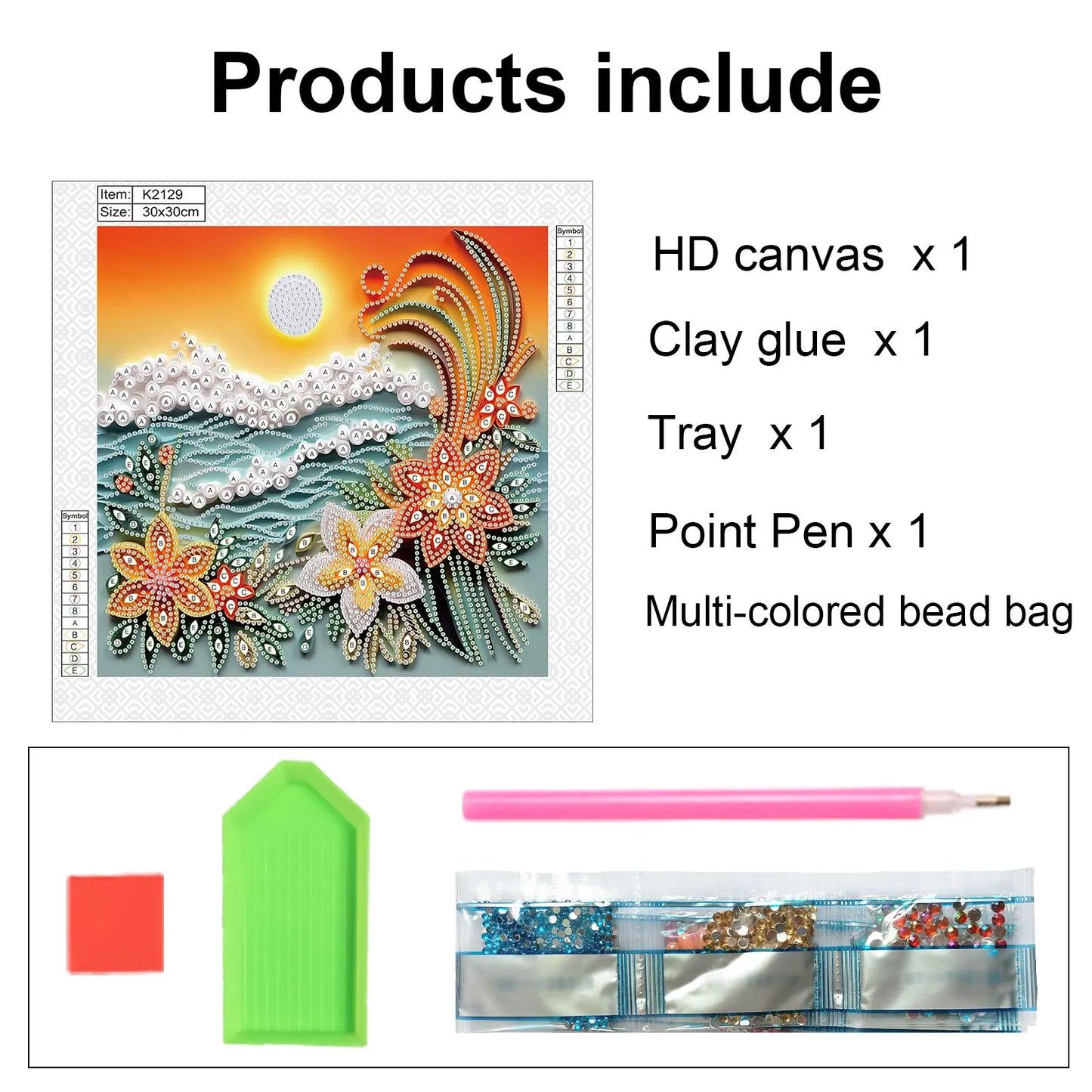WaveGlimmer – Special Shape Diamond Art Painting Kit