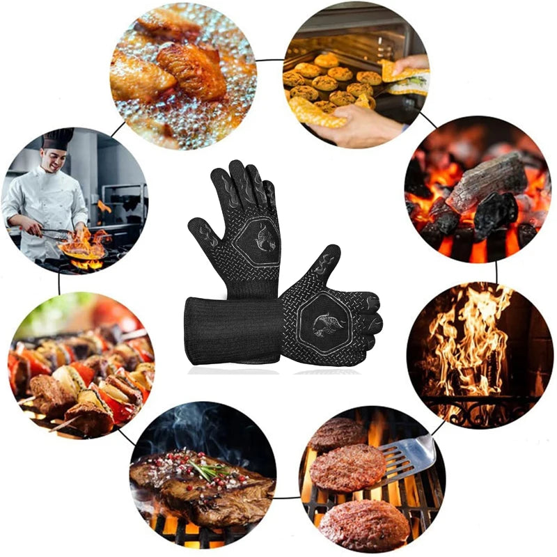 HeatGuard – Fireproof Silicone Oven Gloves