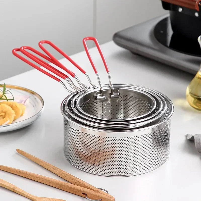 FryFlow – 304 Stainless Steel Mesh Fry Basket