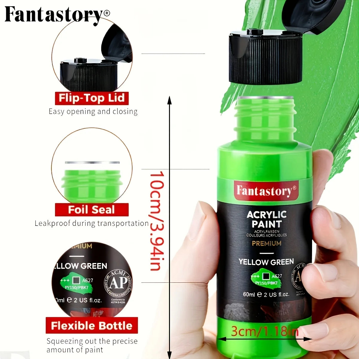 Fantastory – 60ml Acrylic Paint and Brush Set
