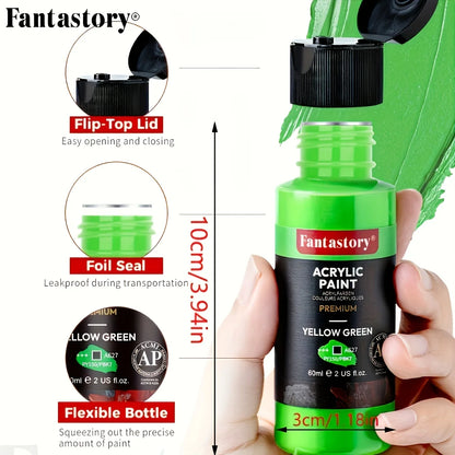 Fantastory – 60ml Acrylic Paint and Brush Set