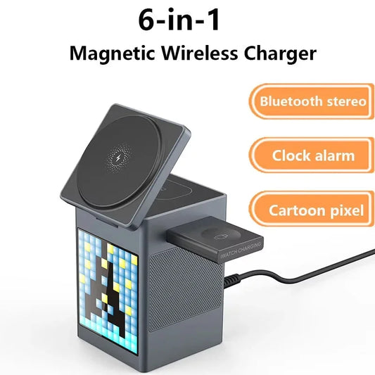 ChargeHub – Wireless Charger with Bluetooth Speaker