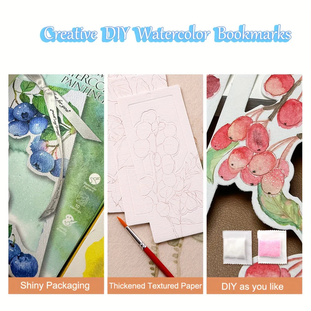 ColorRipple – DIY Watercolor Bookmark Set